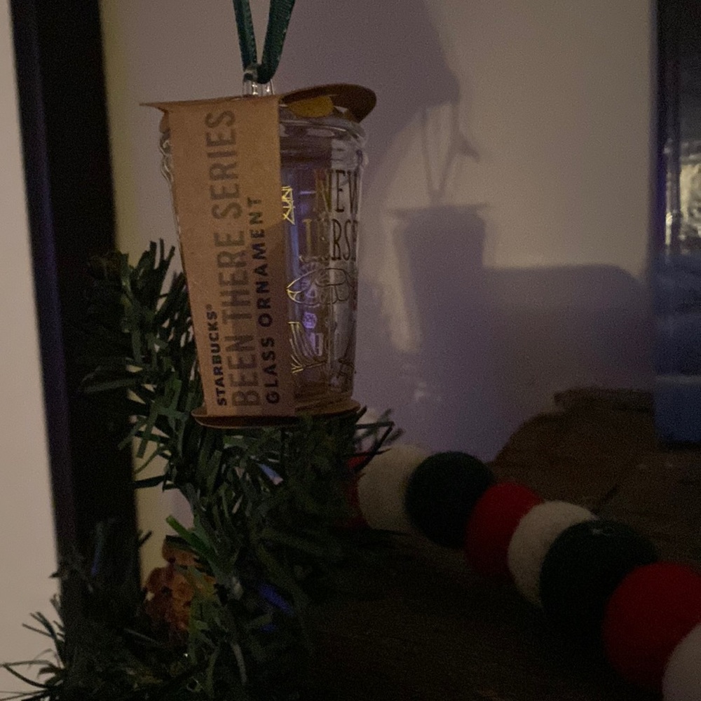 Starbucks been there series nj glass ornament